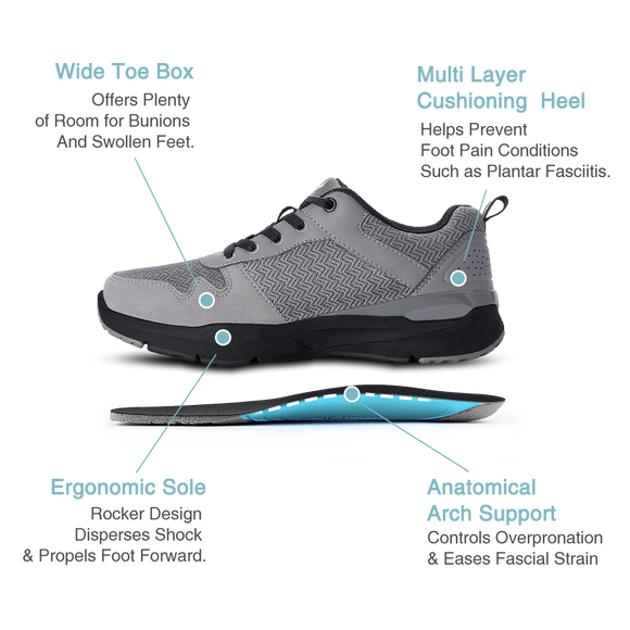 Men's Ultimate Arch Support Shoes - WALKHERO