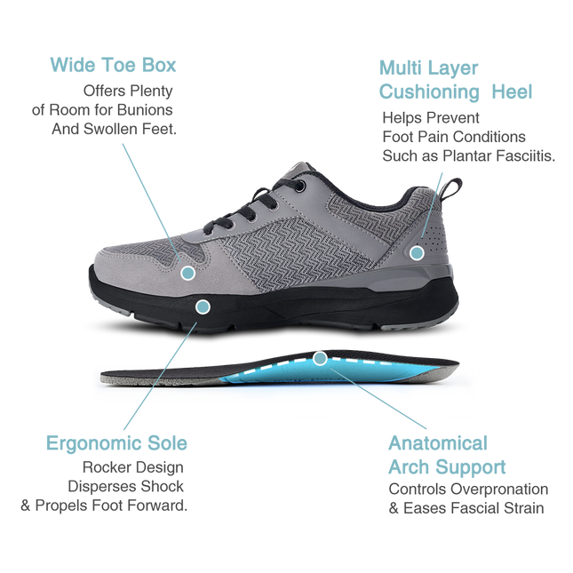 Men's Ultimate Arch Support Shoes - WALKHERO