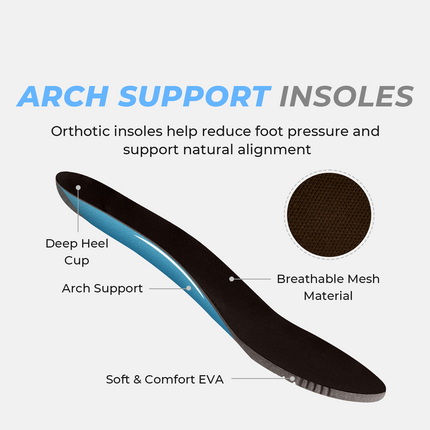 Men's Wide Toe Box Arch Support Slippers - WALKHERO