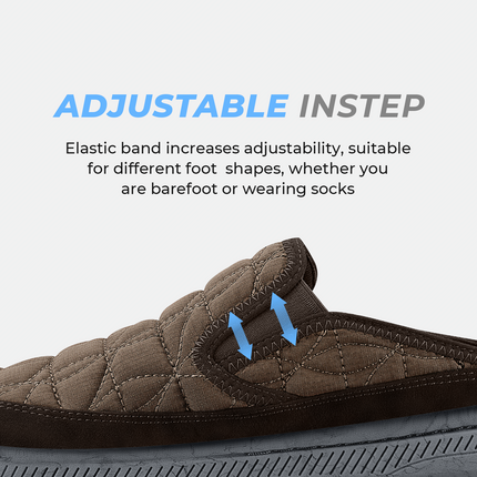 Men's Wide Toe Box Arch Support Slippers - WALKHERO