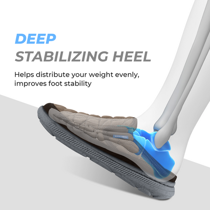 Men's Wide Toe Box Arch Support Slippers - WALKHERO