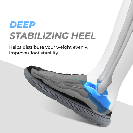 Men's Wide Toe Box Arch Support Slippers - WALKHERO
