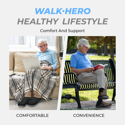 Men's Wide Toe Box Arch Support Slippers - WALKHERO